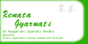 renata gyarmati business card
